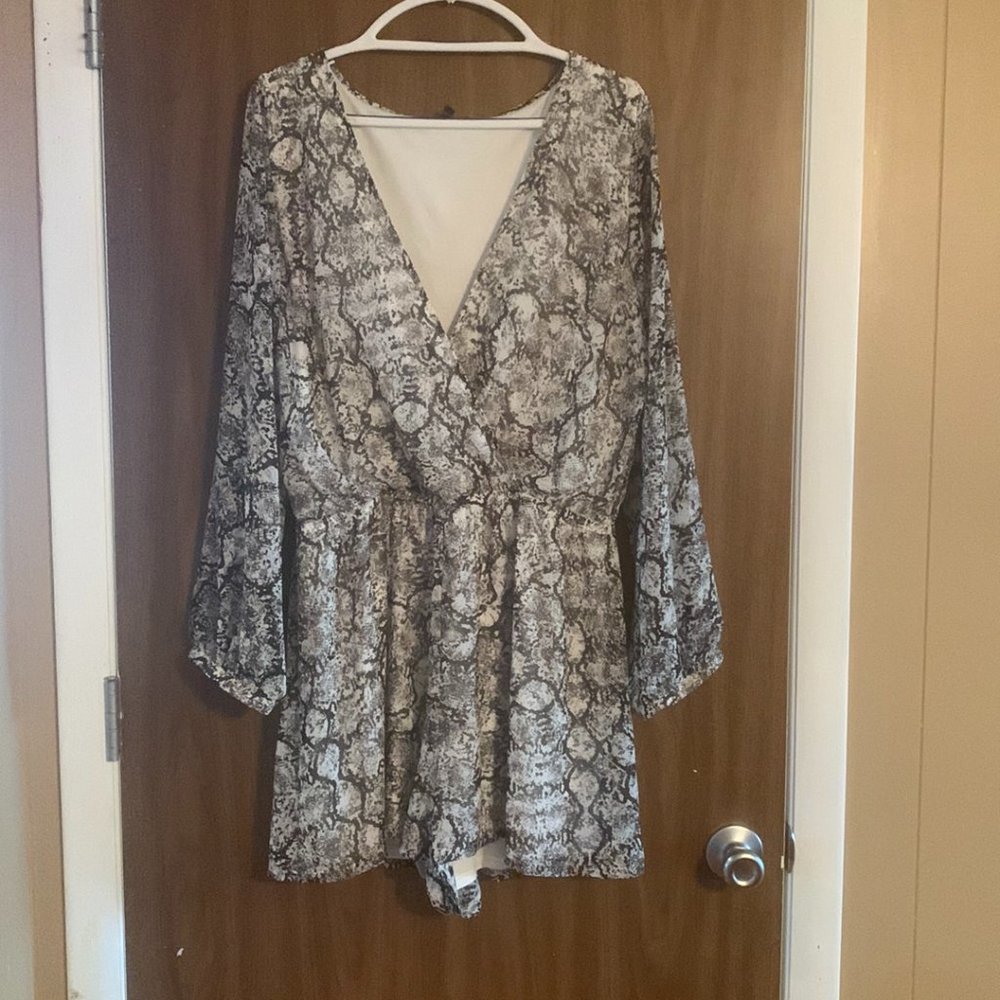 Snake Print Romper
